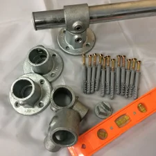 Scaffolding Curtain Pole Kit -  "made to measure" - up to 6m